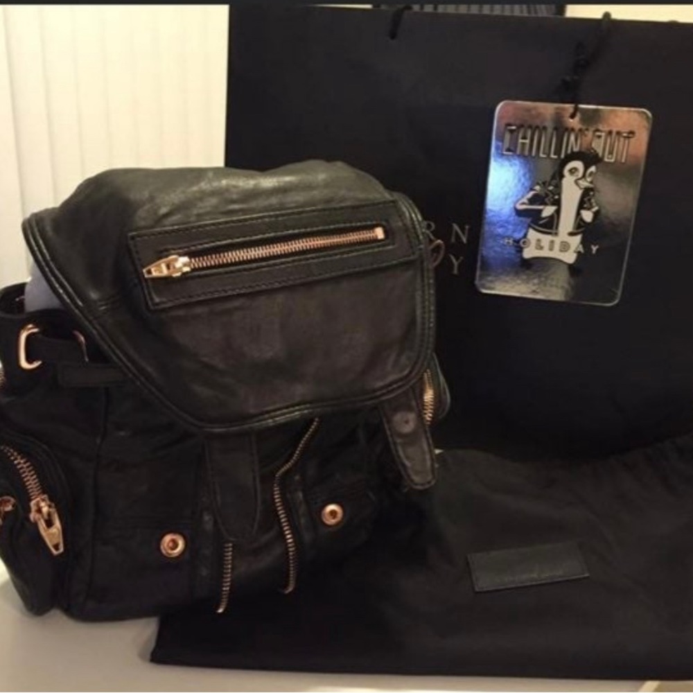 Alexander Wang lamb skin Marti bag With Rose Gold hardware